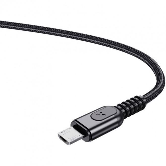 USB Cable Jellico A2 MicroUSB 1m 3A Black