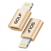 Адаптер Golf GC-31 MicroUSB to iPhone 5 Gold Адаптер Golf GC-31 MicroUSB to iPhone 5 Gold