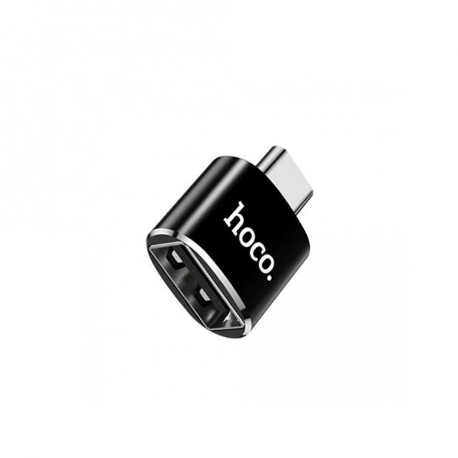 Переходник Hoco UA5 Type-C -> USB Black-1