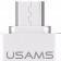 Переходник USB Usams OTG US-SJ187 Micro OTG Silver (OTG03)