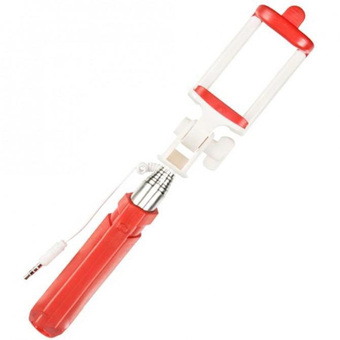 Монопод Optima MP-01 Compact Червоний+ кнопка через 3,5"-1