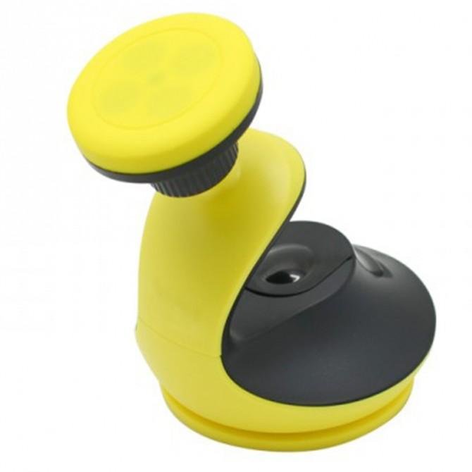 Автотримач Hoco CA15 Чорний/Жовтий-1