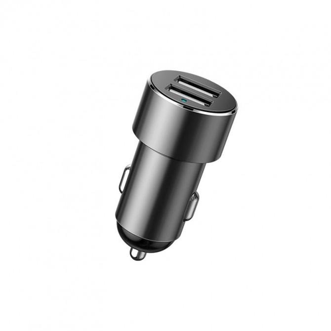 Автомобільний зарядний пристрій 2USB Baseus High Efficiency One to Two Cigfrette Lighter Black-1
