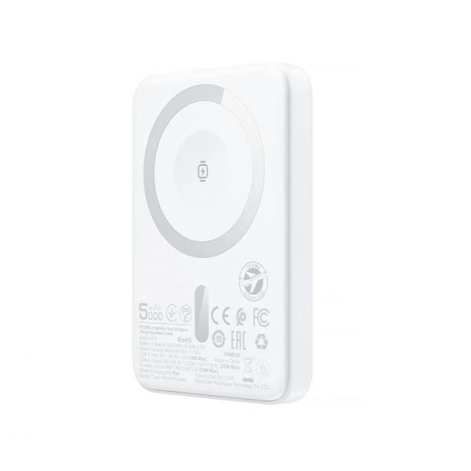 Додаткова батарея Acefast M25 20W + iWatch charging 5000mAh White