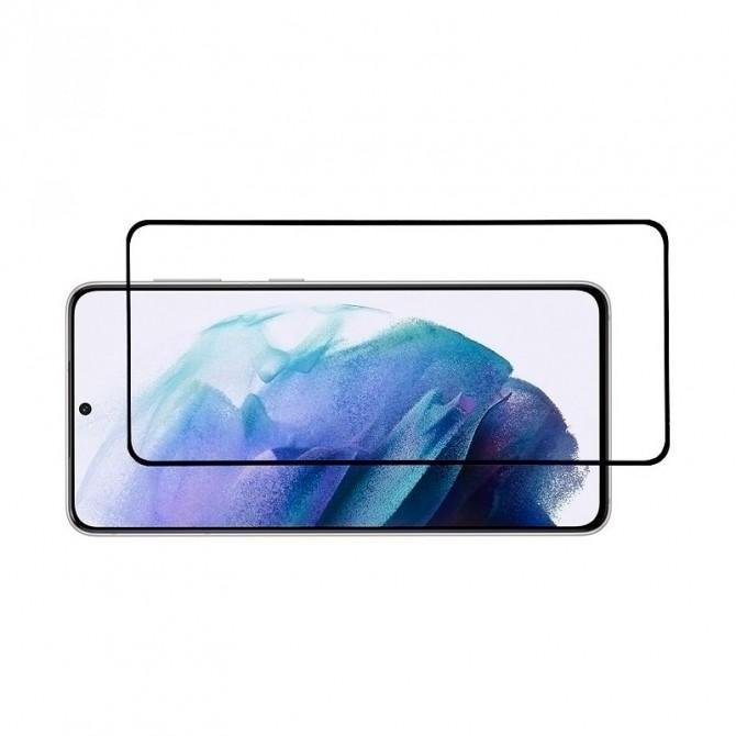 Защитное стекло для SAMSUNG G996 Galaxy S21 Plus Full Glue (0.25 мм, 2.5D, черное) ЛЮКС-1