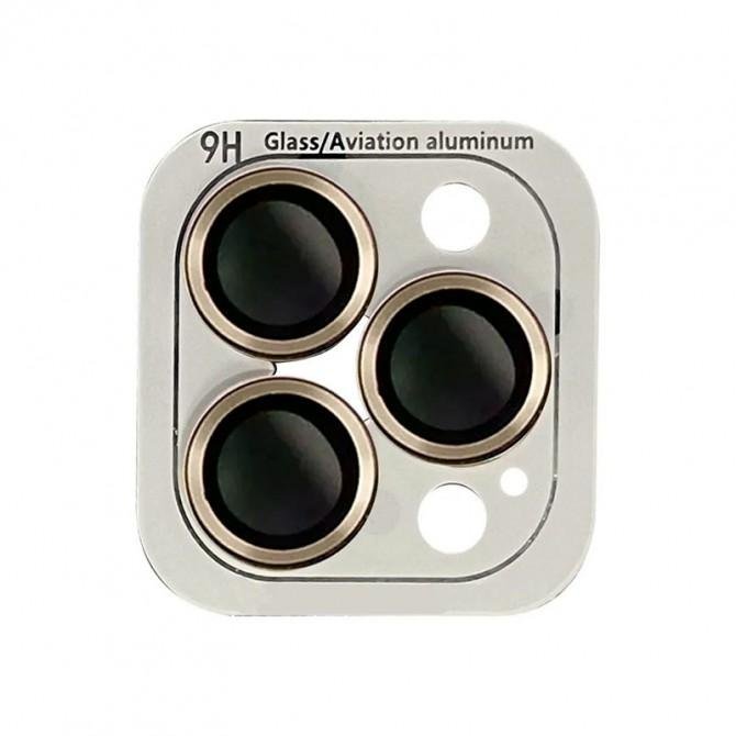 Защитное стекло на камеру Metal Classic (в упак.) для Apple iPhone 12 Pro Max Золотой