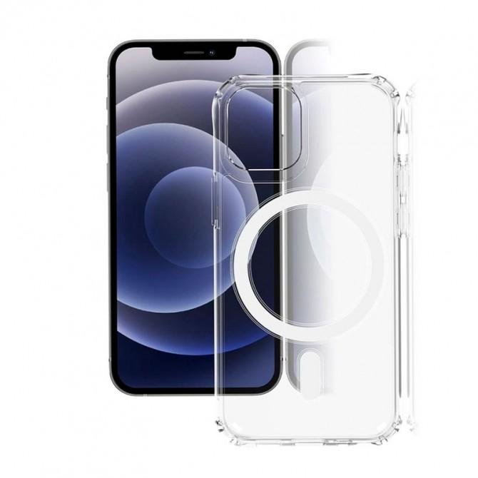 Чохол силіконовий MagSafe для Apple iPhone 11 Прозорий