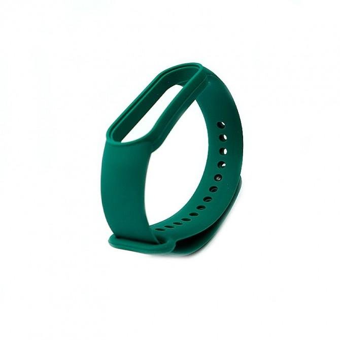 Ремінець для браслета Mi Band 5/6 (Silicon) Forest Green