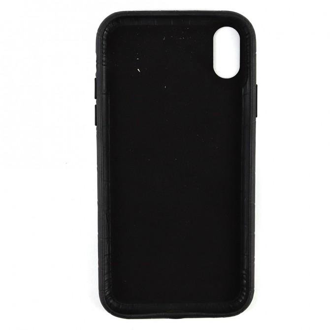 Чохол Leather Croc Case для Apple Iphone X/Xs Black-2
