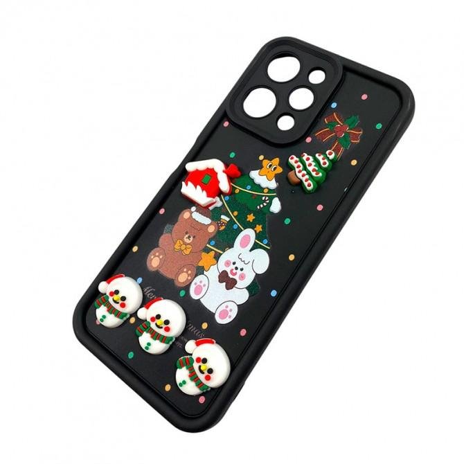 Чехол TPU Christmas Toys для Xiaomi Redmi 12 (Black)-2
