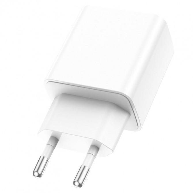 МЗП 1USB + Type-C Borofone BA67A PD+QC3.0 White + Cable Type-C to Type-C-2