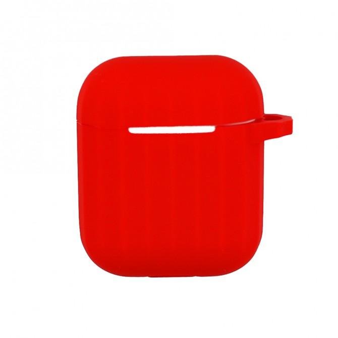 Чохол U-Like Ribbed Silicone Protective Case для Airpods Червоний