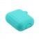 Чехол U-Like Ribbed Silicone Protective Case для Airpods Cyan