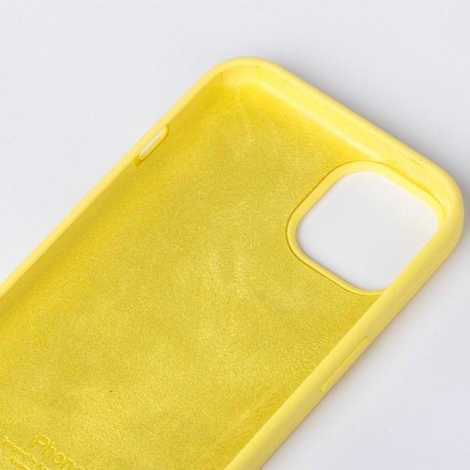 Оригінальний силіконовий чохол для iPhone 11 Лимонний FULL-1