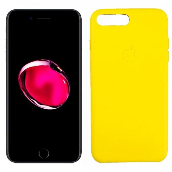 Чохол Leather Case для iPhone 7/8 Plus Yellow