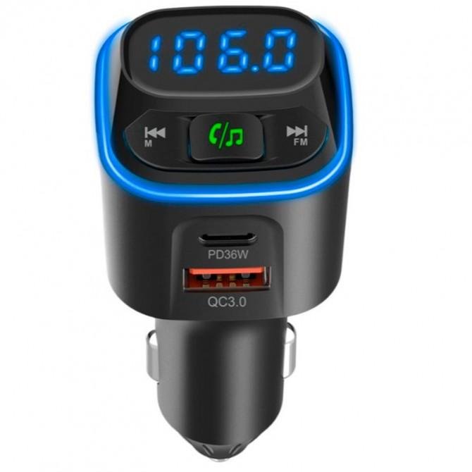 FM Модулятор Gelius Tune GP-FMT051 (PD/QC) 36W Black