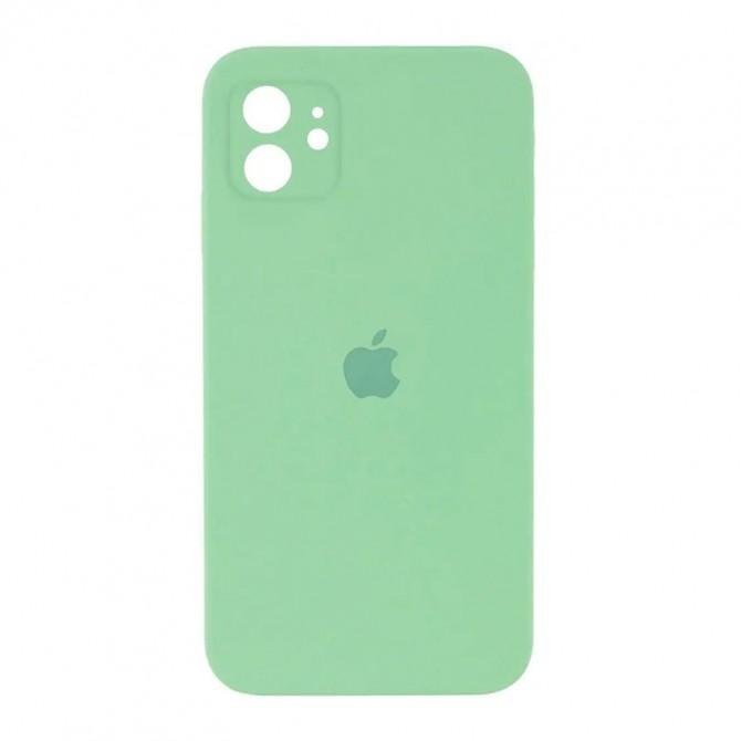 Оригінальний силіконовий чохол для iPhone 11 Світло Зелений FULL (with camera protection)