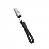 Кабель XO NBQ170B PD Type-C to Lightning 20W 0.2m Black