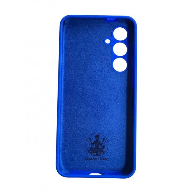 Силиконовый чехол Samsung Galaxy S24 FE Неоново-Синий FULL-2