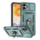 Чехол HONOR Hard Defence Series Samsung A045 Galaxy A04 Green (with Camshield and magnet)