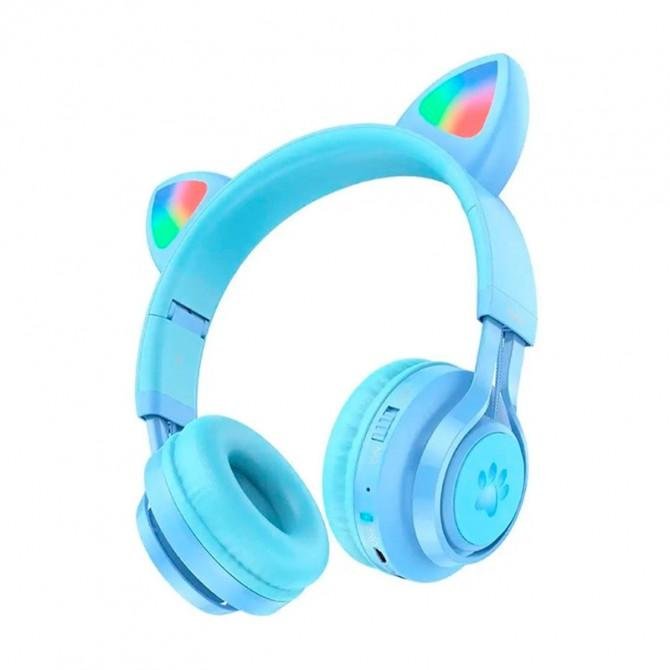 Наушники Hoco W39 Cat ear Blue