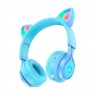Навушники Hoco W39 Cat ear Blue