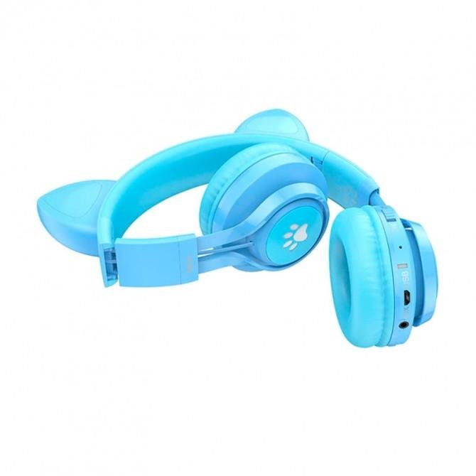Наушники Hoco W39 Cat ear Blue-1