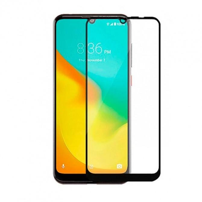 Защитное стекло для ZTE Blade A51/A71 Full Glue (0.25 мм, 2.5D, черное) ЛЮКС