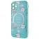 TPU+PC чохол Secret Garden with MagSafe для Apple iPhone 12 (6.1") Mint