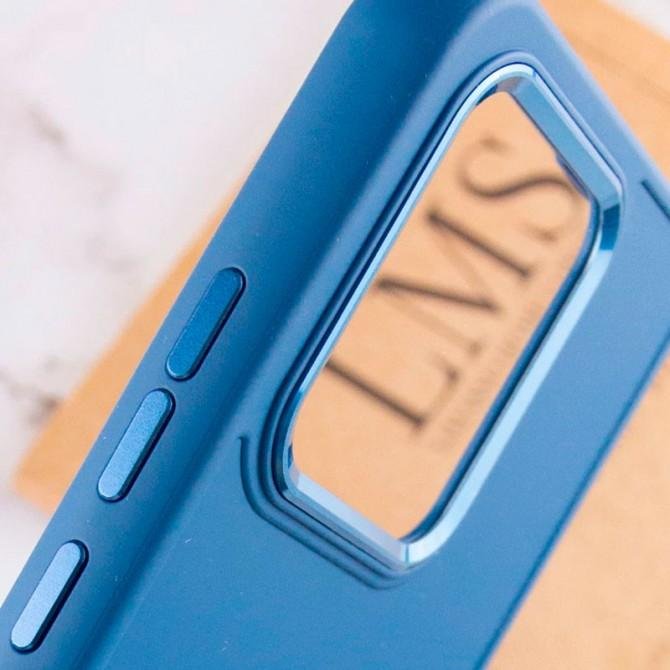 TPU чехол Bonbon Metal Style для Xiaomi Redmi Note 13 4G Темно Синий-1