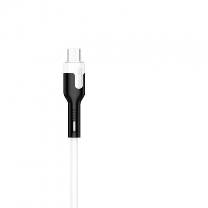 Кабель USB Jellico A6 MicroUSB 1m 3A White