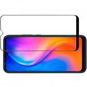 Защитное стекло для TECNO Spark 7 Full Glue (0.25 мм, 2.5D, черное) ЛЮКС