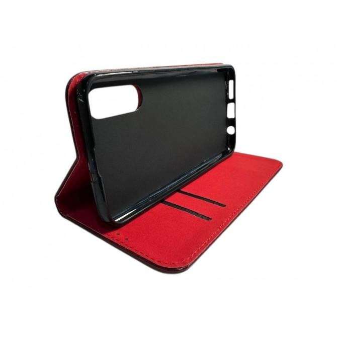 Чехол-книжка Lines Leather for Samsung A307 Galaxy A30S/A50 Red-2