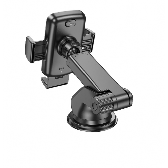 Холдер Hoco CA95 Polaris push-type telescopic suction cup Black-2