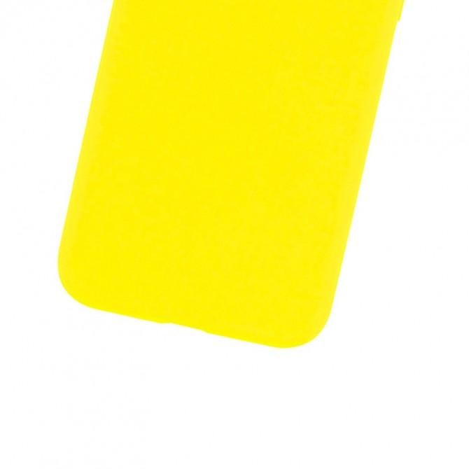 Оригинальный силиконовый чехол для iPhone Xr Ярко Желтый FULL-2