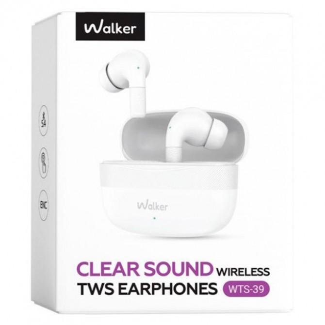 Навушники Stereo Bluetooth Walker WTS-39 ENC White-1