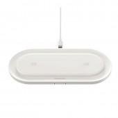 Безпровідний зарядний пристрій Borofone BQ7 Prominent dual 10W White