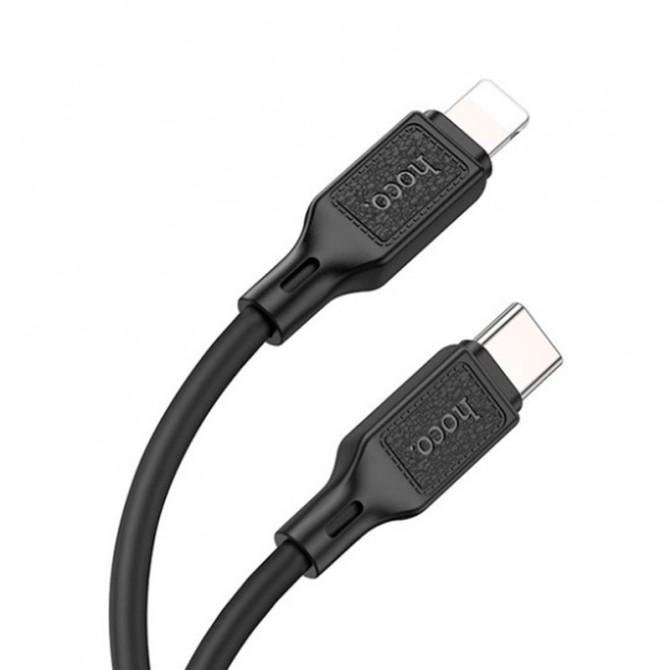 Кабель Hoco X90 Cool for Type-C to Lightning 20W Black 1m-1