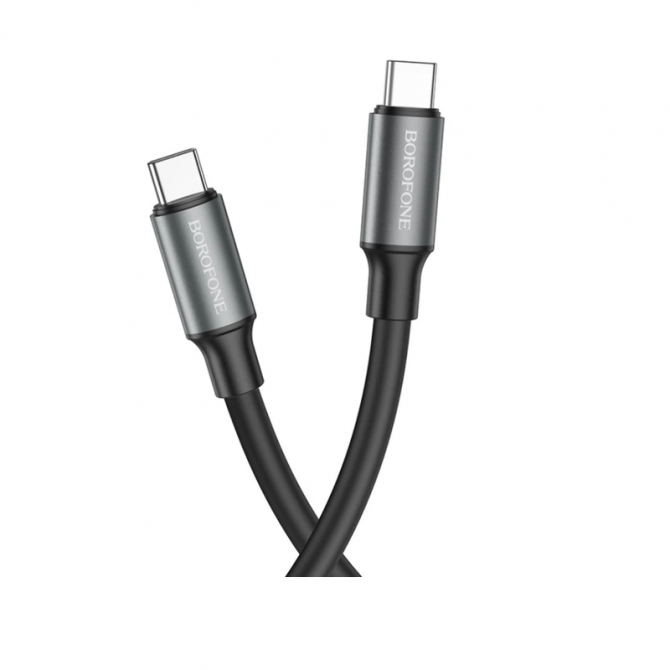 Кабель Borofone BX82 Type-C to Type-C 60W Black 1m