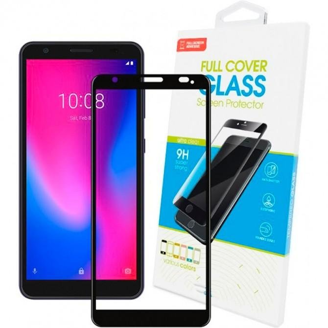 Захисне скло для ZTE A3 2020 Full Glue (0.25 мм, 2.5D, чорне) ЛЮКС