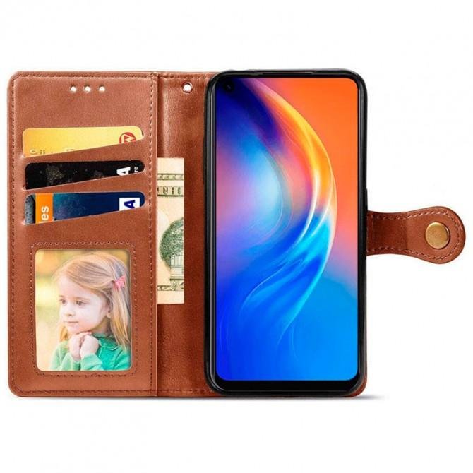 Чохол-книжка GETMAN Gallant for Samsung A06 Brown-1