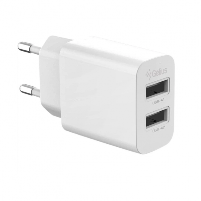Сетевое зарядное устройство для Gelius Simple GP-HC059 2USB/2 4A + Cable Type-C White-1