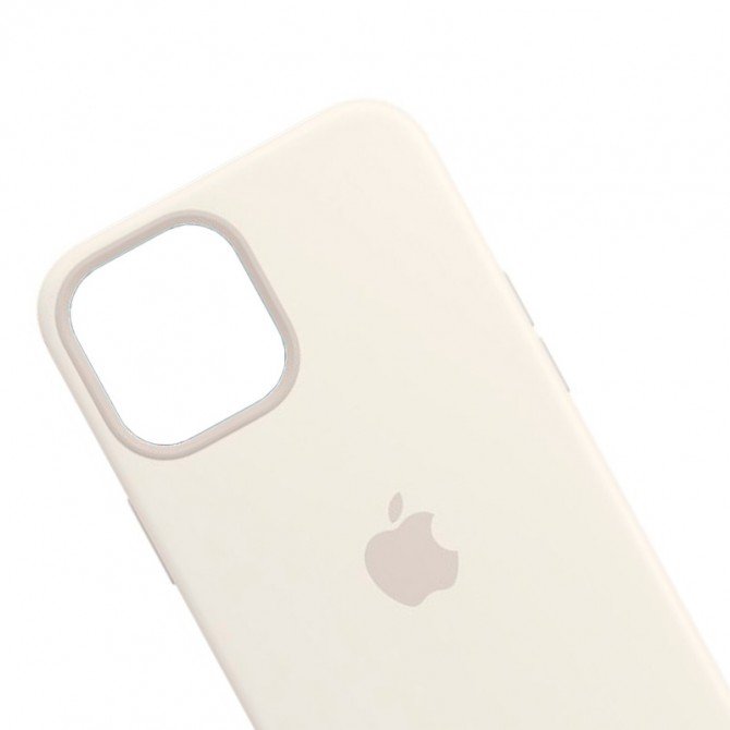 Оригинальный силиконовый чехол для iPhone 13 mini Молочный FULL-2