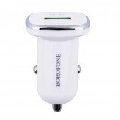 Автомобильное зарядное устройство Borofone BZ12A Lasting QC3.0 1USB 3A White Автомобильное зарядное устройство Borofone BZ12A Lasting QC3.0 1USB 3A White