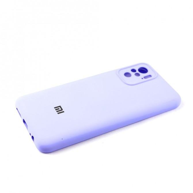 Чехол Soft Case для Xiaomi Redmi Note 10 Сиреневый FULL-4