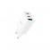 Мережевий зарядний пристрій 1USB + 2Type-C Hoco C99A PD20W+QC3.0 White