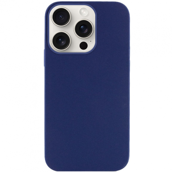 Силіконовий чохол для iPhone 16 Pro Deep navy FULL (NO LOGO)-1