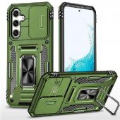 Противоударный чехол для Samsung A556 Galaxy A55 5G Green(with Camshield and magnet) Противоударный чехол для Samsung A556 Galaxy A55 5G Green(with Camshield and magnet)