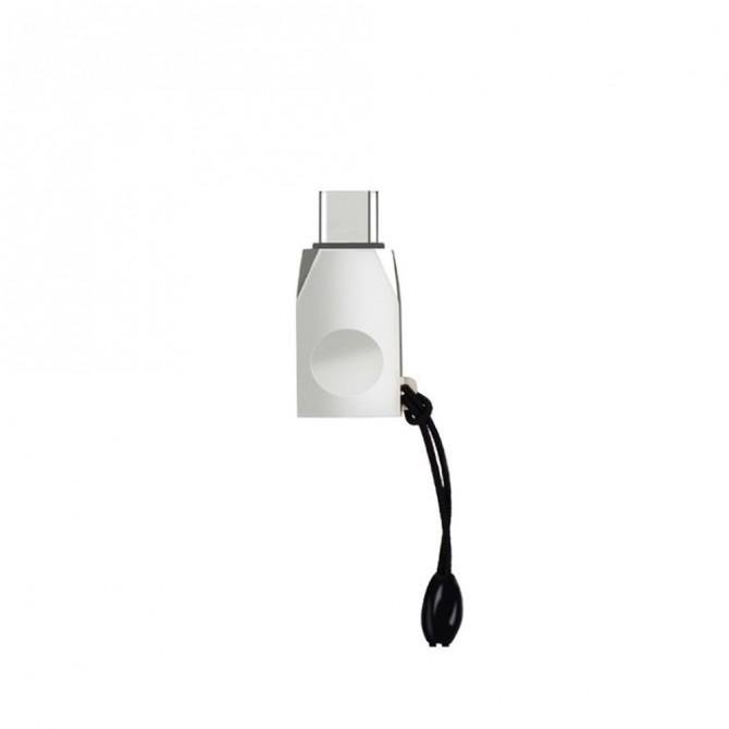 Адаптер OTG Hoco UA9 Type-C->USB Pearl Nickel