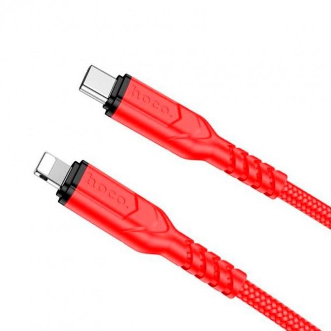 Кабель Hoco X59 Victory PD Type-C to Lightning 20W/3A Red 1m